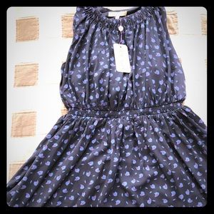 Kimi+Kai navy maternity/ nursing dress